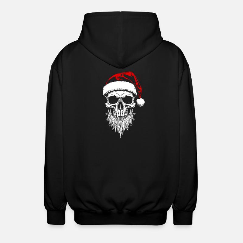 Skull Santa Noël - Skull - Veste à capuche unisexe - noir