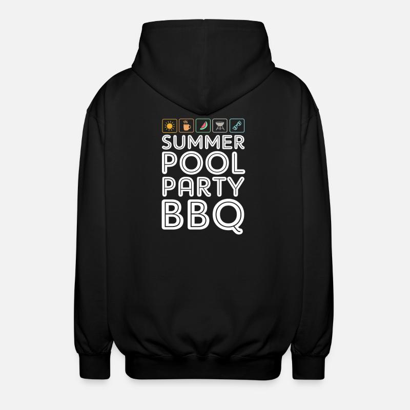 Pool Party - Unisex Kapuzenjacke - Schwarz