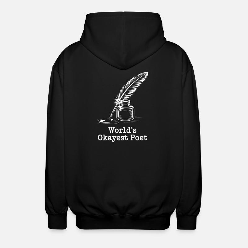 Der beste Dichter der Welt - Unisex Kapuzenjacke - Schwarz