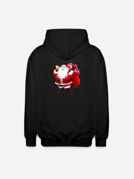 Santa's gift - Unisex Hooded Jacket - black