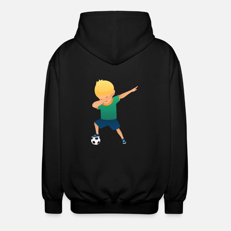 Soccer Boy Dab Dance - Unisex Hooded Jacket - black