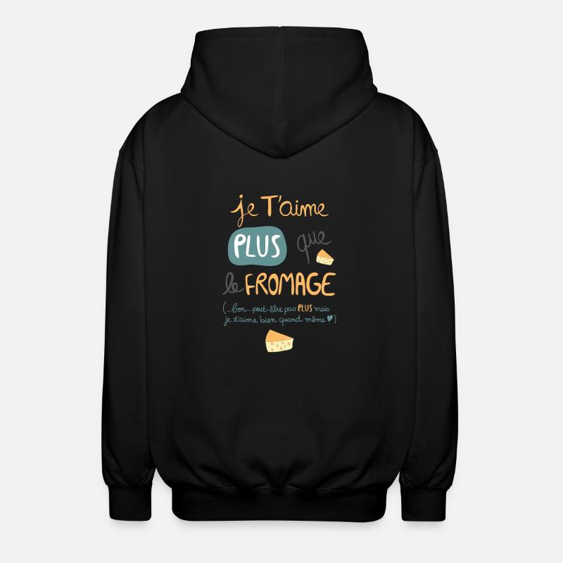 fromage - Veste à capuche unisexe - noir