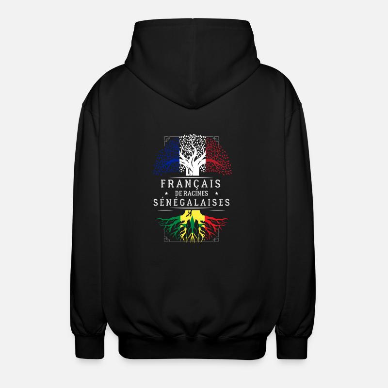 Racines Sénégalaises - Veste à capuche unisexe - noir