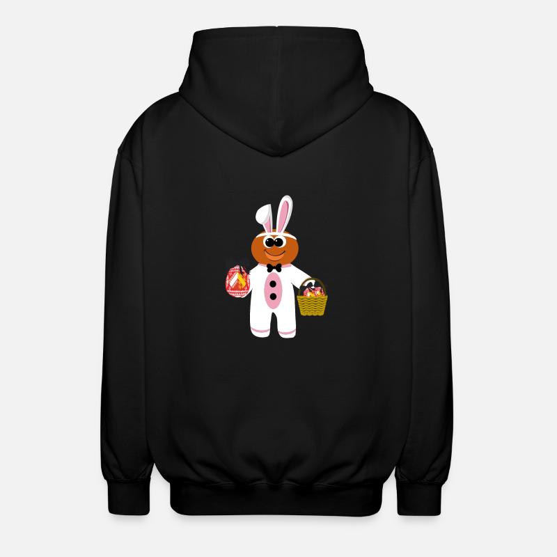 Mannele Mannala Rabbit Alsace - Unisex Hooded Jacket - black
