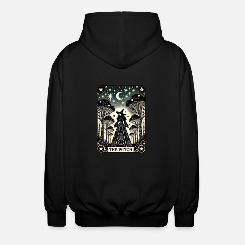 Die Hexe - Unisex Kapuzenjacke - Schwarz