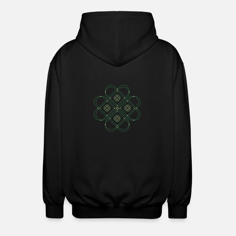 Kleeblatt - Unisex Kapuzenjacke - Schwarz