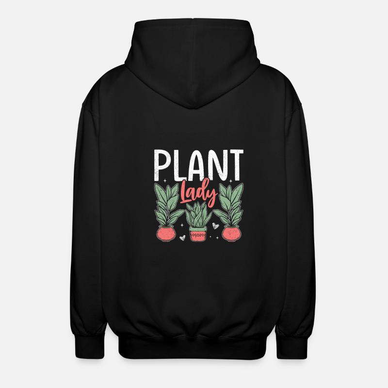 Plant Lady - Unisex Kapuzenjacke - Schwarz
