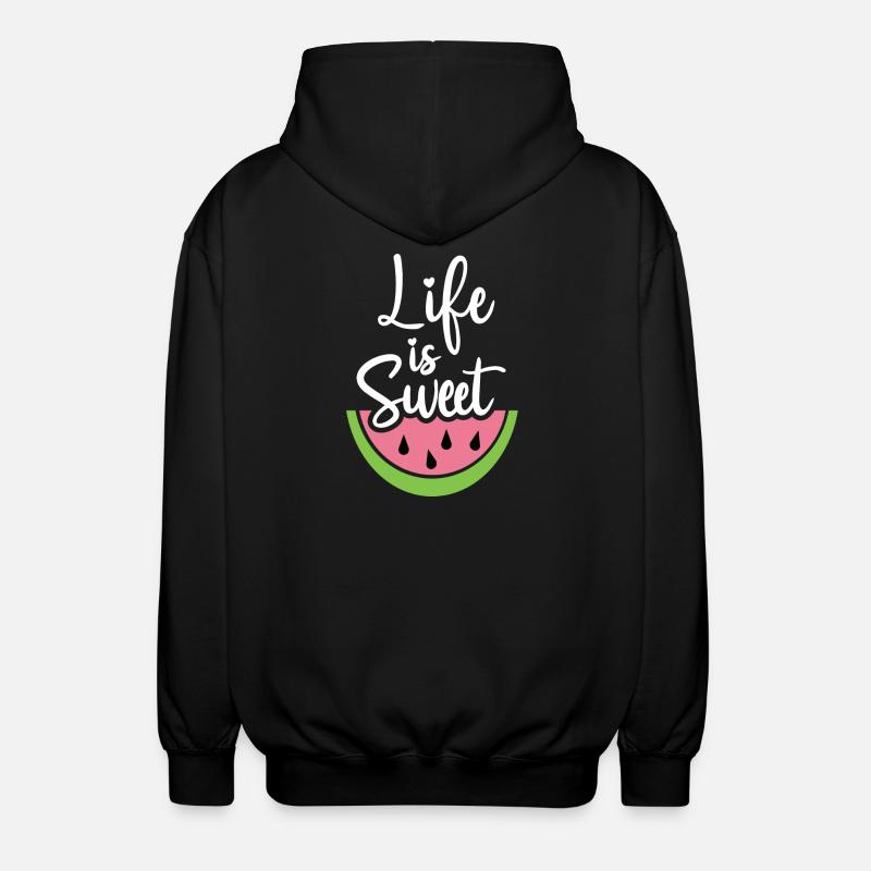 La vie est douce - Veste à capuche unisexe - noir