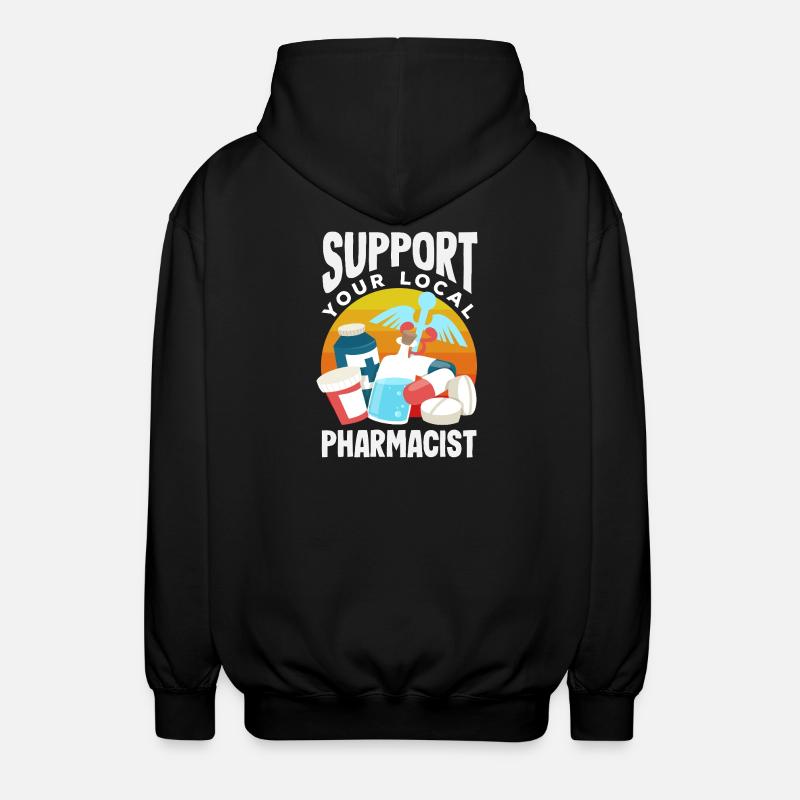 Apotheker Pharmazeutisch-technischer - Unisex Kapuzenjacke - Schwarz
