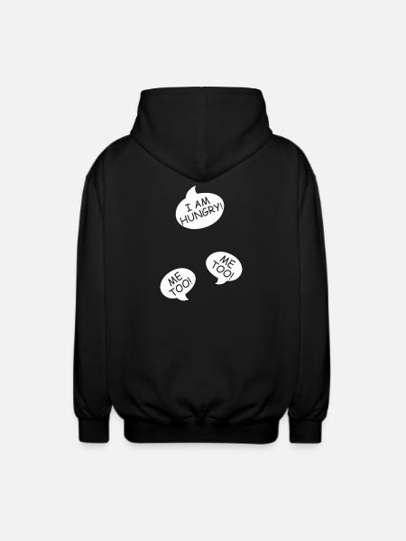 Pregnancy announce twins mom mom mom - Unisex Hooded Jacket - black