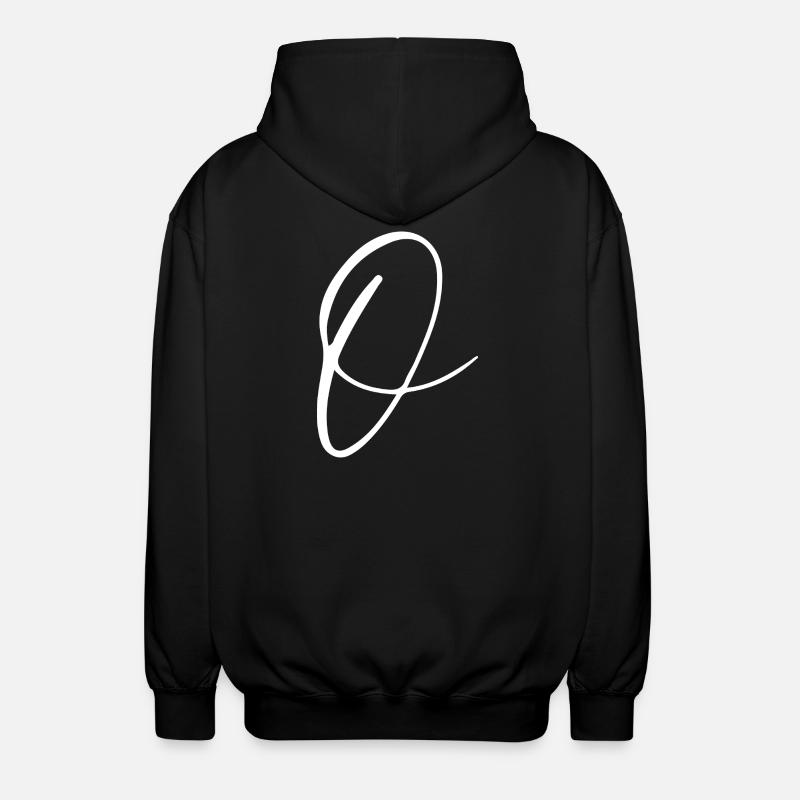 O - Unisex Kapuzenjacke - Schwarz