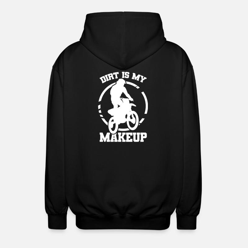 Dreck ist mein Make up - Unisex Kapuzenjacke - Schwarz