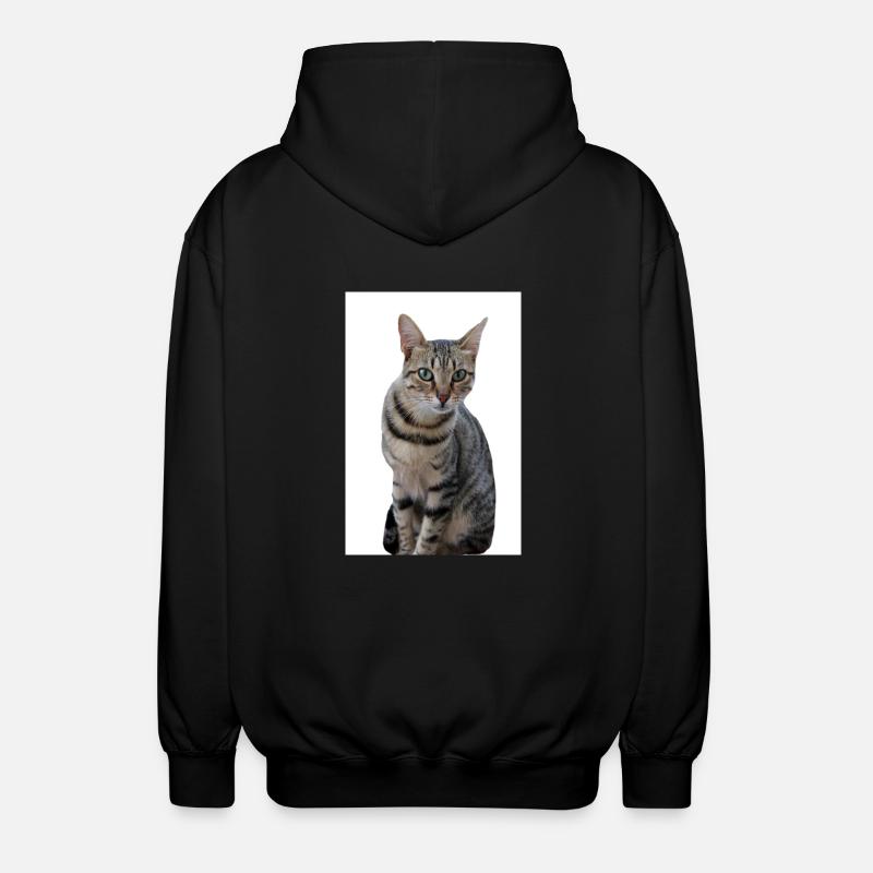 Cat Cat Black Kitten - Unisex Hooded Jacket - black