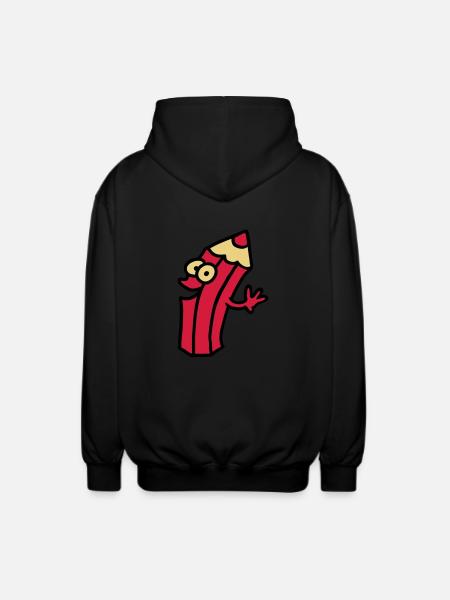 joyful pin - Unisex Hooded Jacket - black