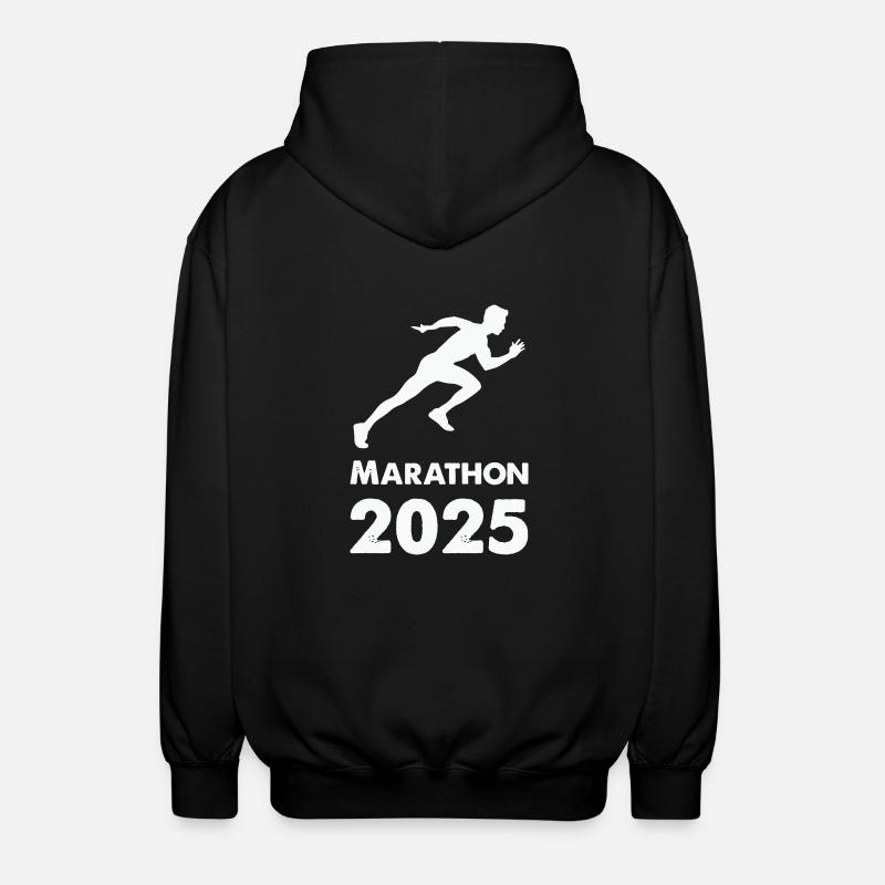 Marathon 2025 - Unisex Kapuzenjacke - Schwarz