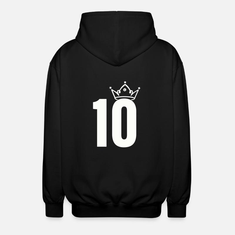 10 Couronnes - Veste à capuche unisexe - noir