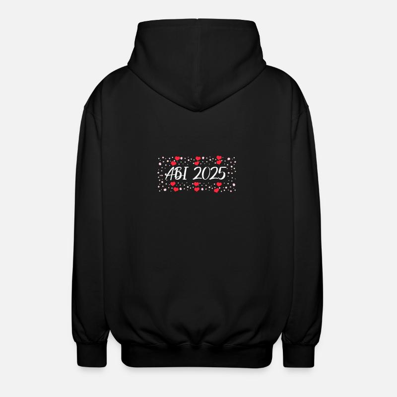 ABI 2025 Feier-Design - Unisex Kapuzenjacke - Schwarz