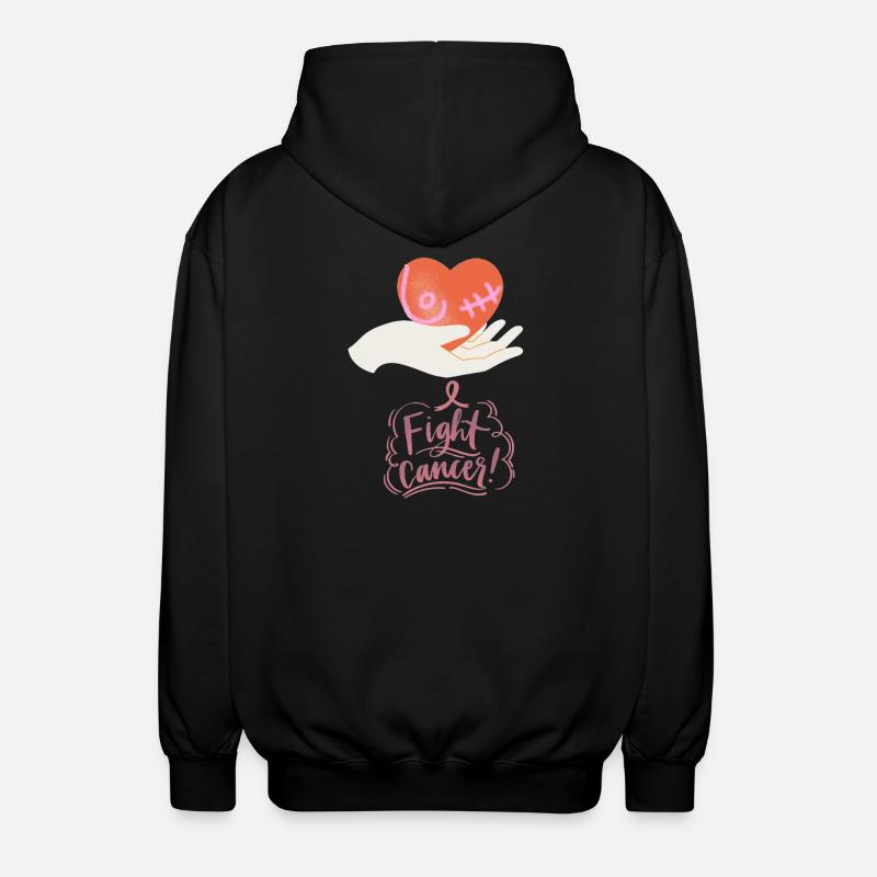 Kampf gegen Krebs - Unisex Kapuzenjacke - Schwarz