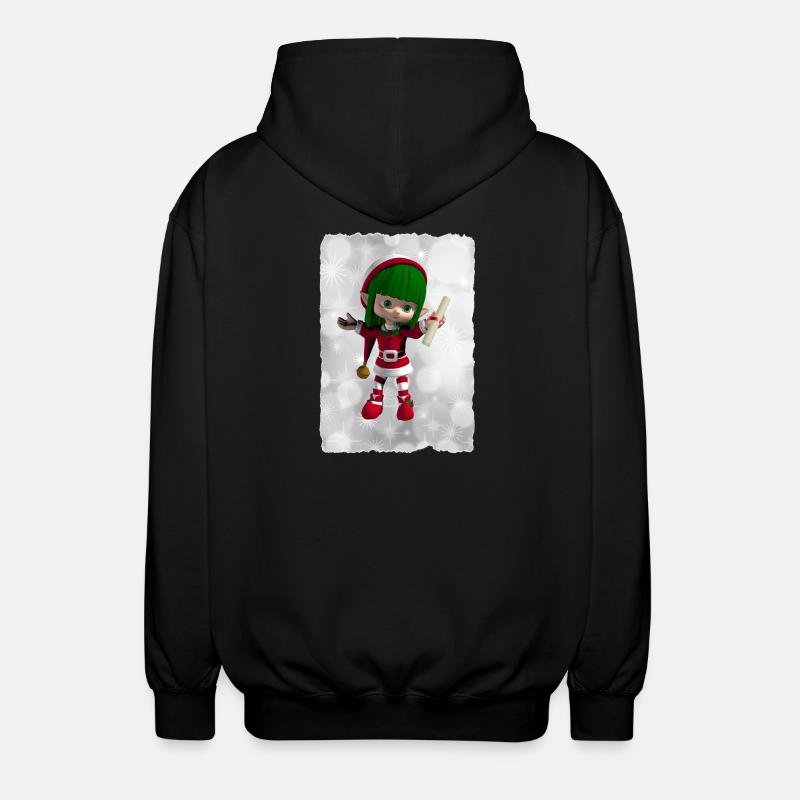 Elfe Vert - Veste à capuche unisexe - noir