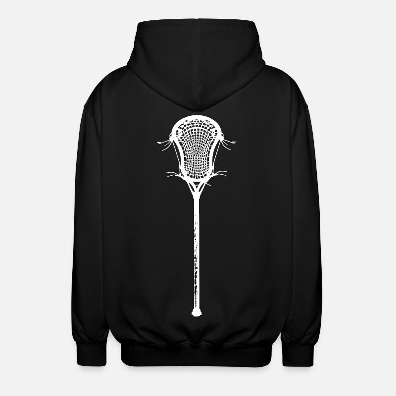 Dessin de batte de crosse - Veste à capuche unisexe - noir