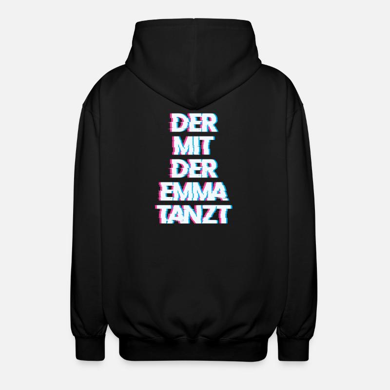Hardtekk Tekk - Unisex Kapuzenjacke - Schwarz
