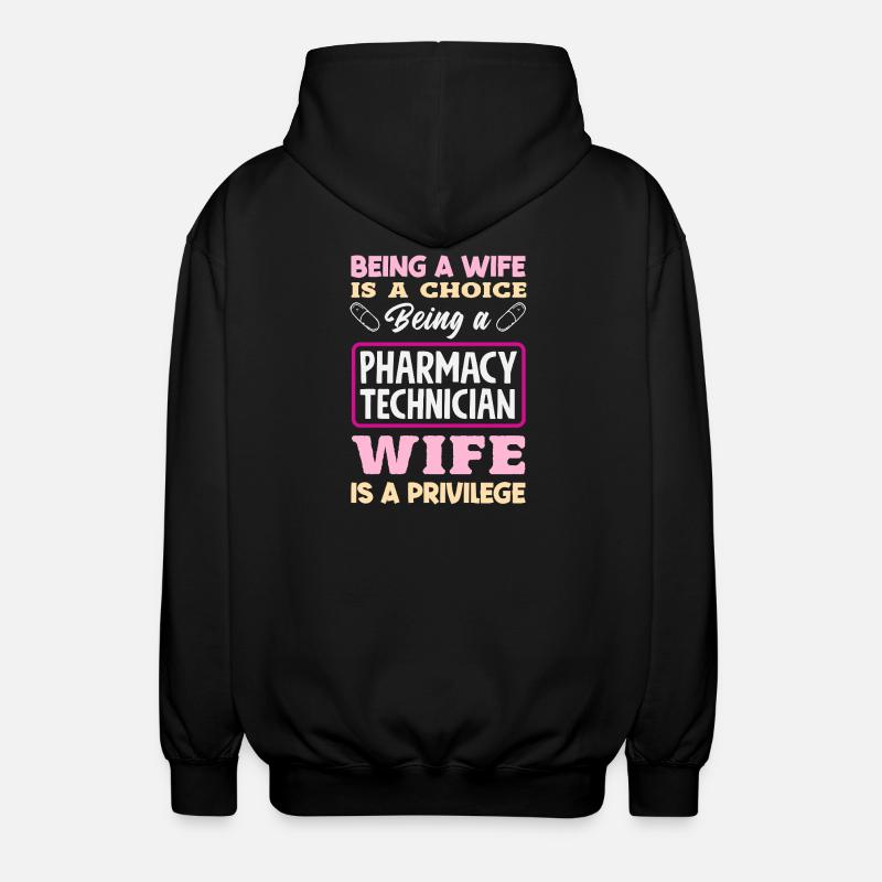 Pharmacist Pharmaceutical Technical - Unisex Hooded Jacket - black