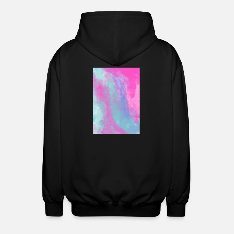 Gradient Spring customizable - Unisex Hooded Jacket - black
