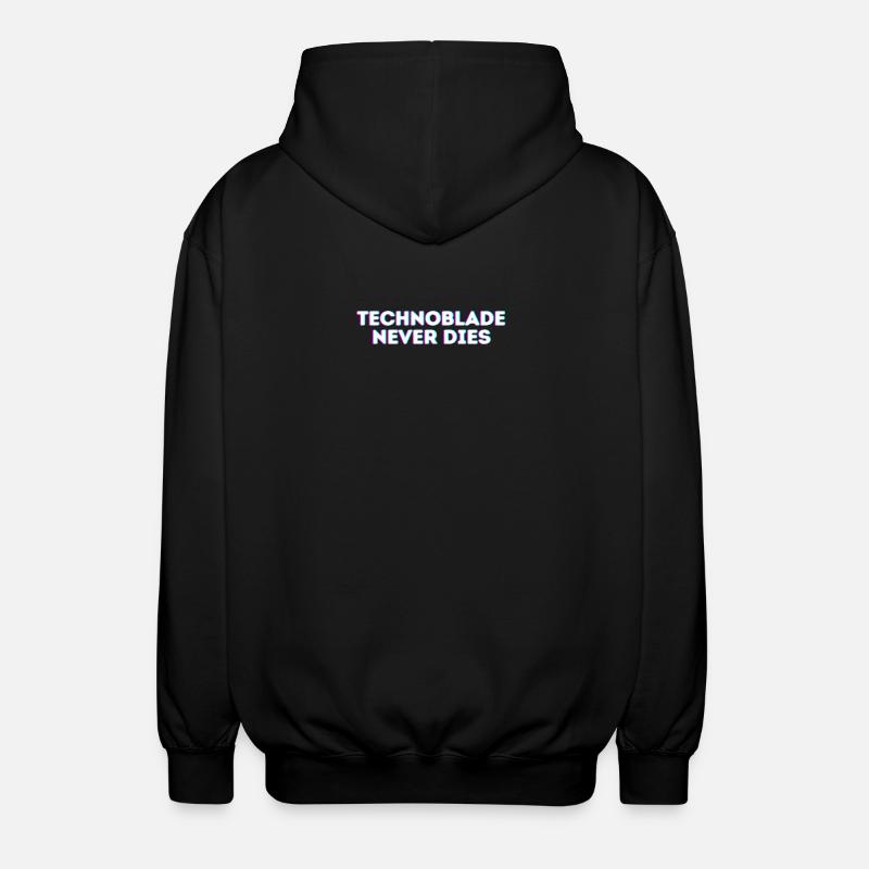Technoblade Never dies - Unisex Kapuzenjacke - Schwarz