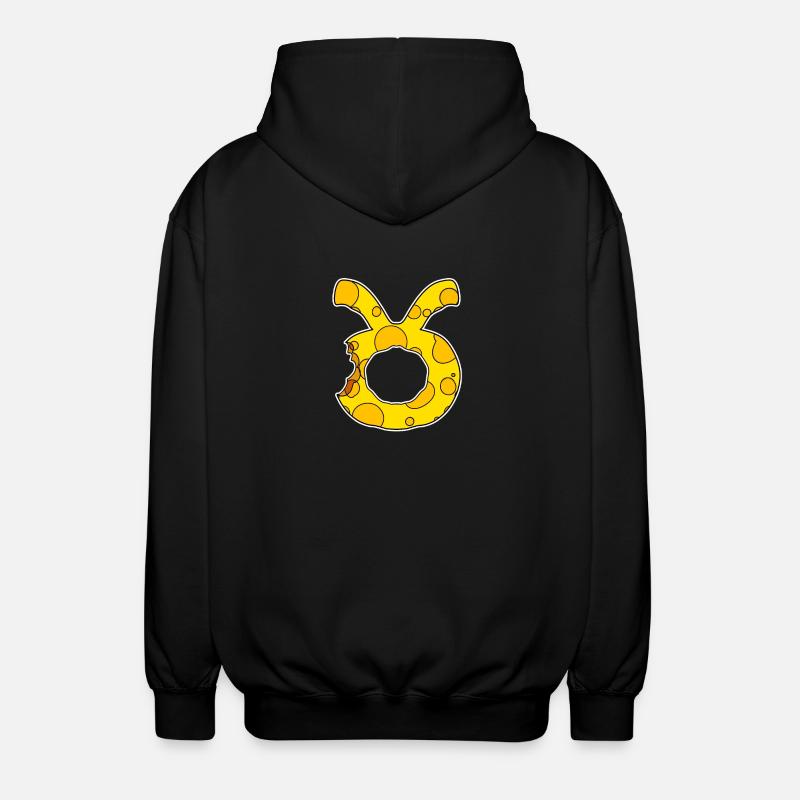Sternzeichen Stier Symbol - Unisex Kapuzenjacke - Schwarz