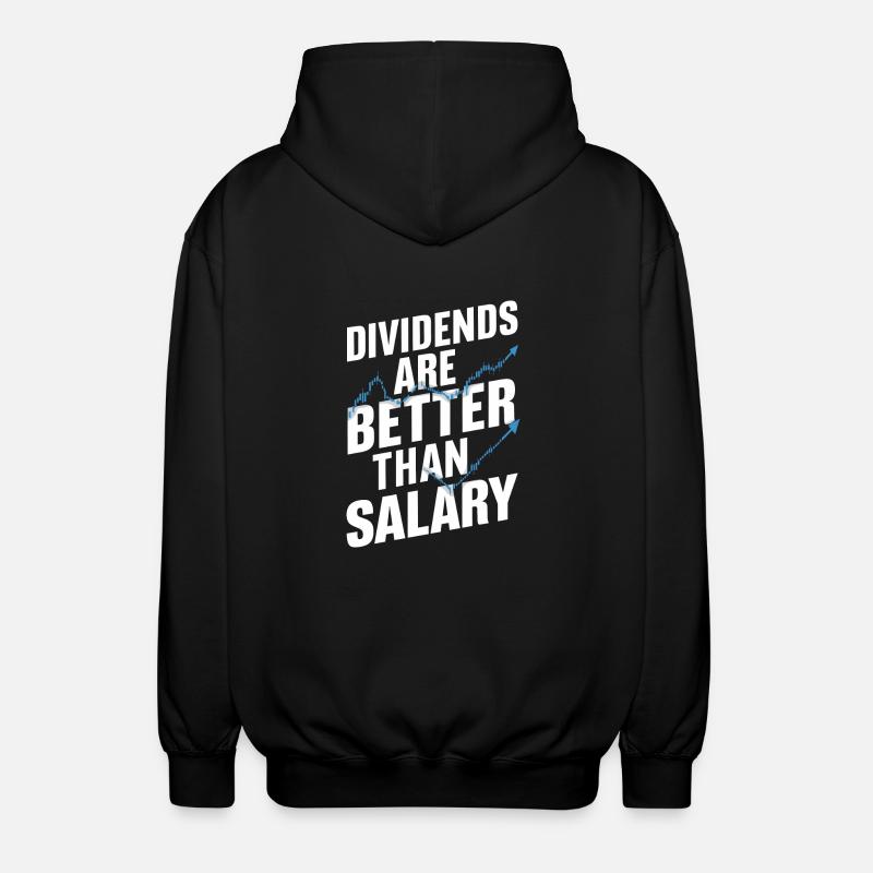 Dividendes au lieu du salaire - Veste à capuche unisexe - noir