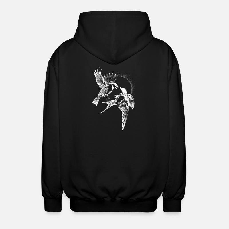 Vogelkampf Invert - Unisex Kapuzenjacke - Schwarz