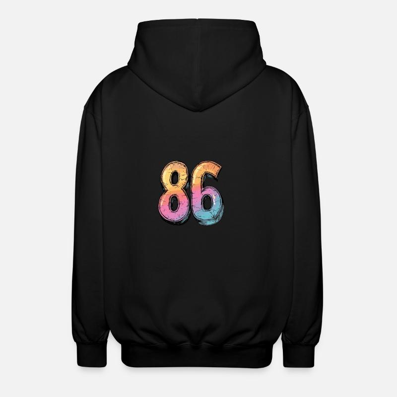 Bande dessinée 86 numéros - Veste à capuche unisexe - noir