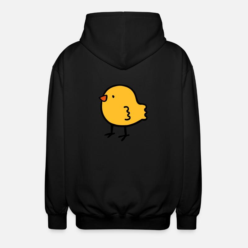chick - Unisex Hooded Jacket - black