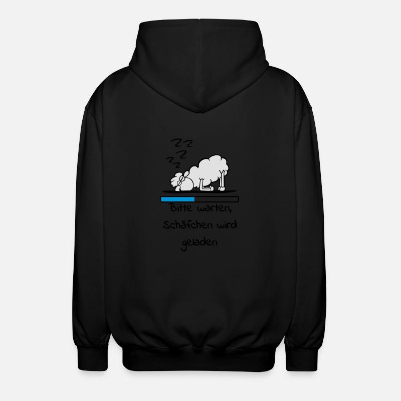 Schäfchen - Unisex Kapuzenjacke - Schwarz
