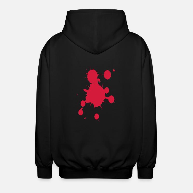 Blood - Unisex Kapuzenjacke - Schwarz