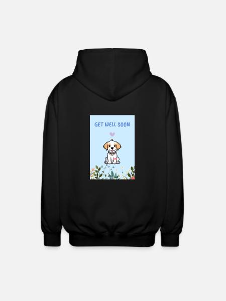Gute Besserung Geschenk - Unisex Kapuzenjacke - Schwarz