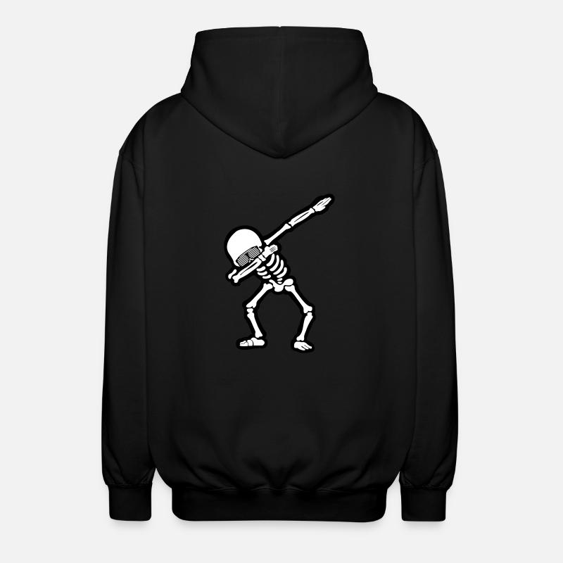 Tamponnage cool du crâne - Veste à capuche unisexe - noir