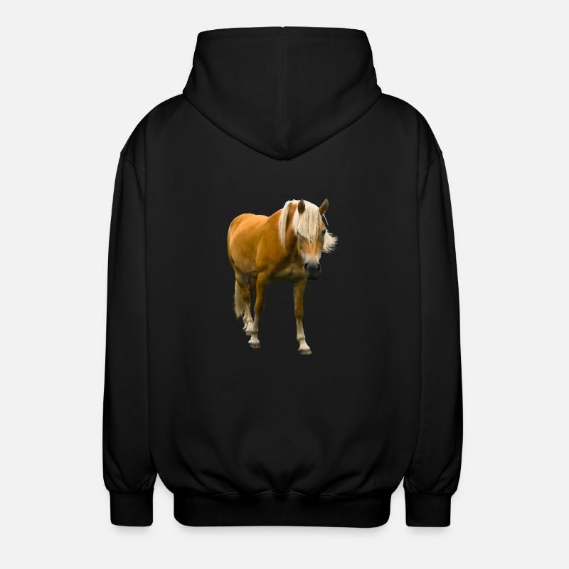 chevaux de course équitation cavalier - Veste à capuche unisexe - noir