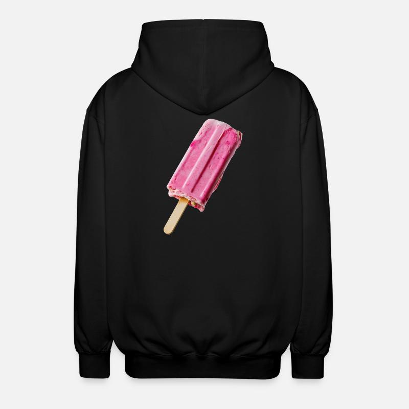 Glace rose au STil - Veste à capuche unisexe - noir