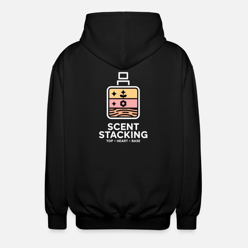 Scent Stacking Top Heart Base Notes - Unisex Kapuzenjacke - Schwarz