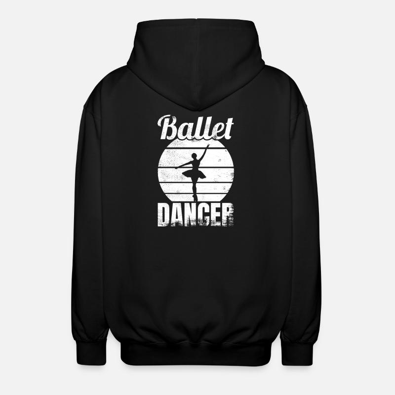 Drôle de danseuse de ballet - Veste à capuche unisexe - noir
