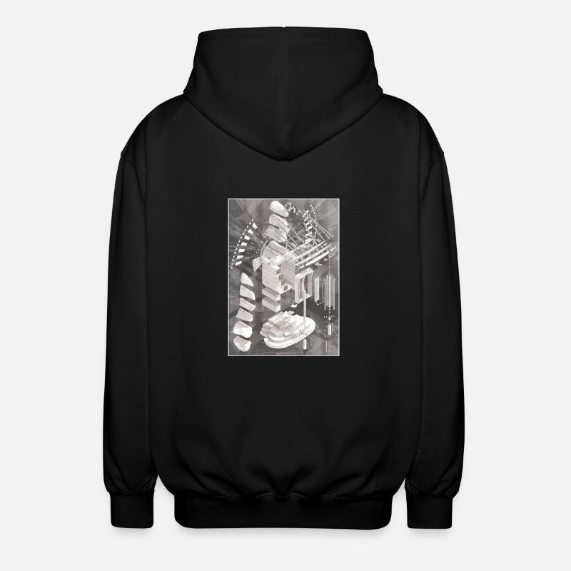 La passerelle de Basan - Veste à capuche unisexe - noir