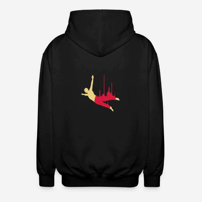 basejumper_2f - Unisex Kapuzenjacke - Schwarz