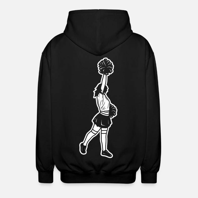 Cheerleader Mädchen - Unisex Kapuzenjacke - Schwarz