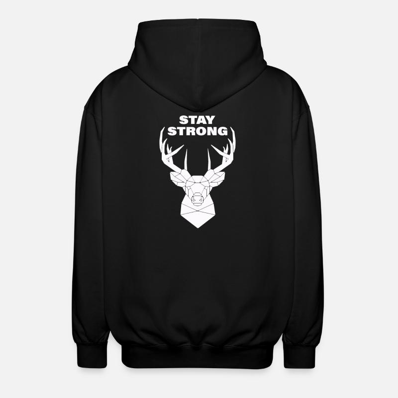 STAY STRONG - Unisex Kapuzenjacke - Schwarz