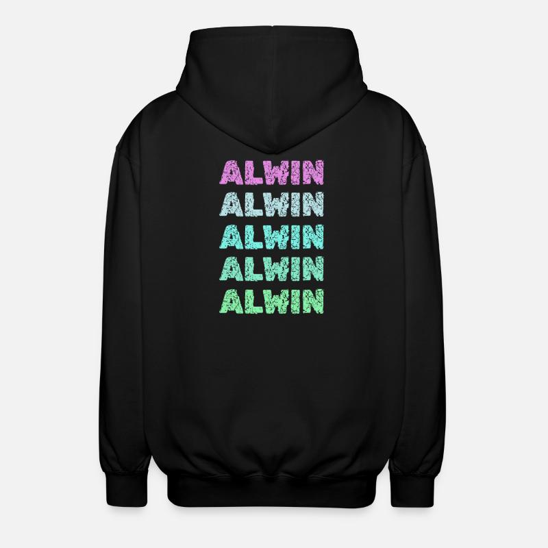 Alwin als Alwin - Unisex Kapuzenjacke - Schwarz