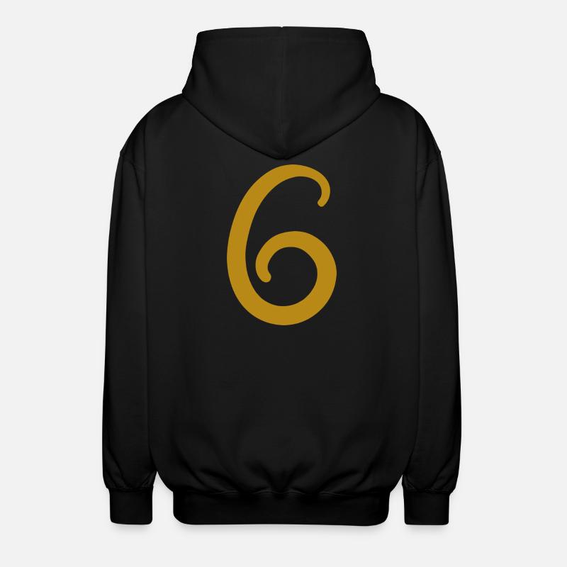 6 - Veste à capuche unisexe - noir