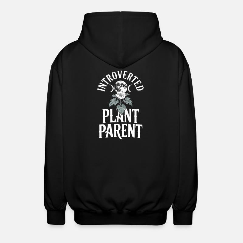 Tee parent de plante introverti - Veste à capuche unisexe - noir