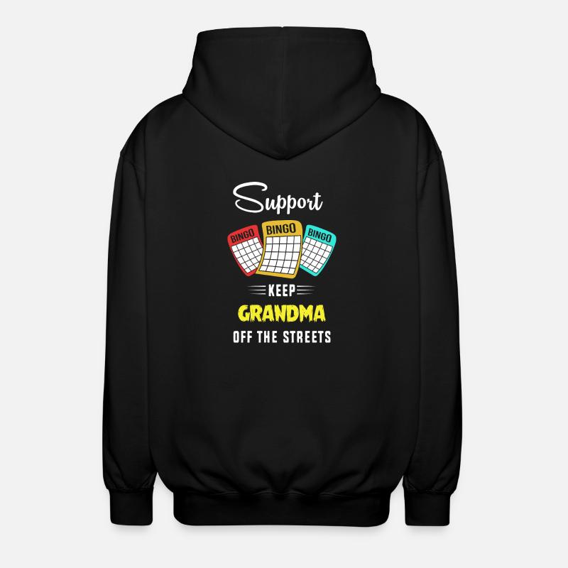 Bingo - Unisex Kapuzenjacke - Schwarz