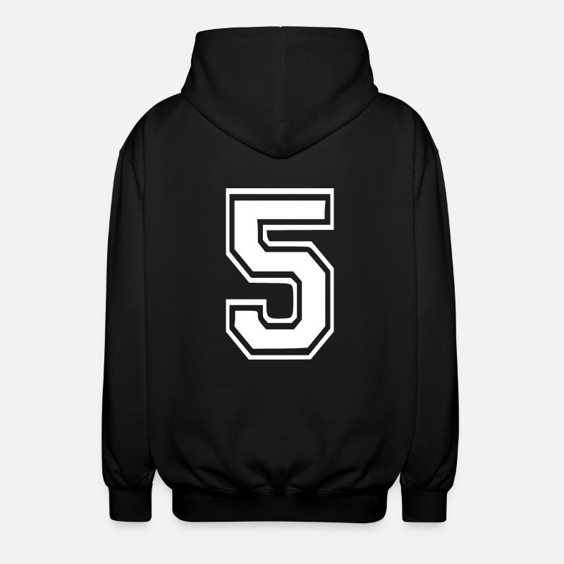 5 - Veste à capuche unisexe - noir